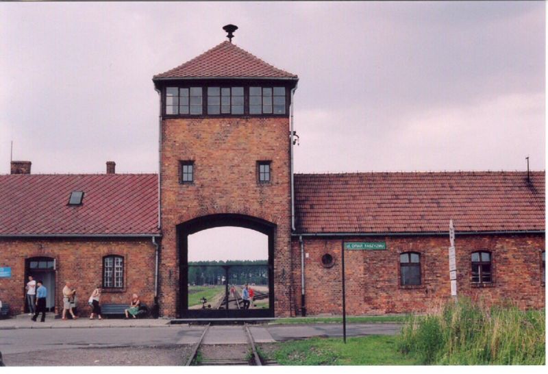 Birkenau main gate